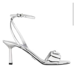Prada Silver Metallic Stiletto
